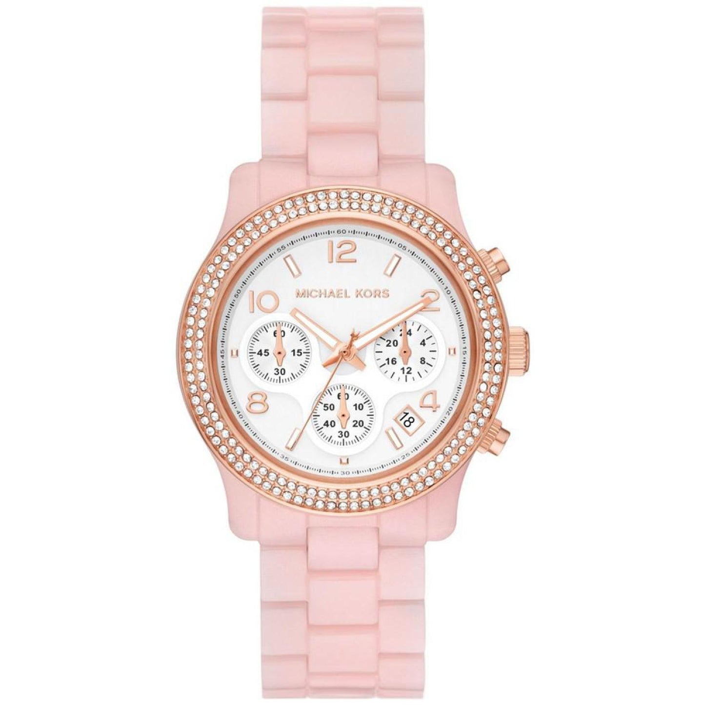 Women's Runway Quartz Chronograph Blush Acetate Watch 38mm
