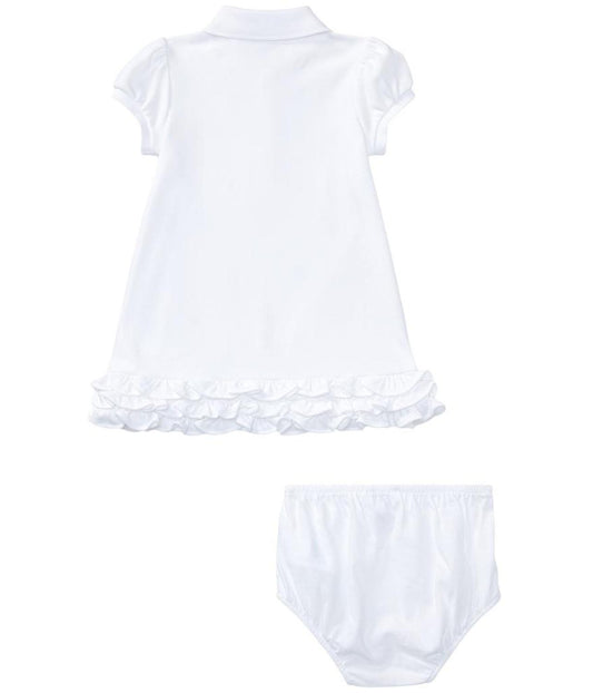 Baby Girl's Ruffled Polo Dress & Bloomers Set (Infant)