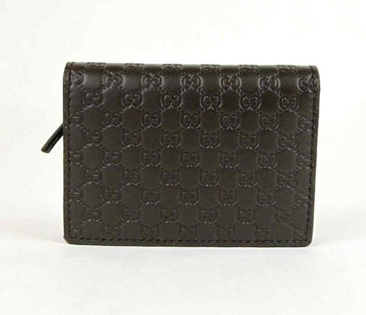 Gucci Men's Microguccissima Leather Bi-fold Card Case Wallet