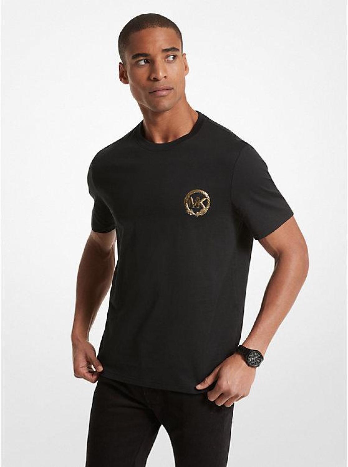 New Year Graphic Logo Cotton Jersey T-Shirt