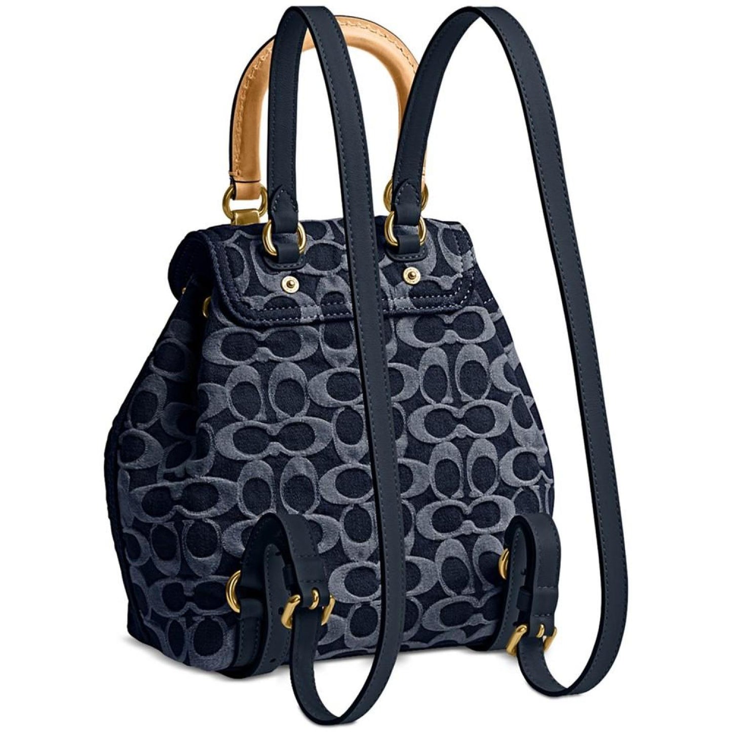 Riya 21 Signature Washed Denim Small Backpack