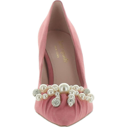 Elodie High Womens Leather Dressy Pumps