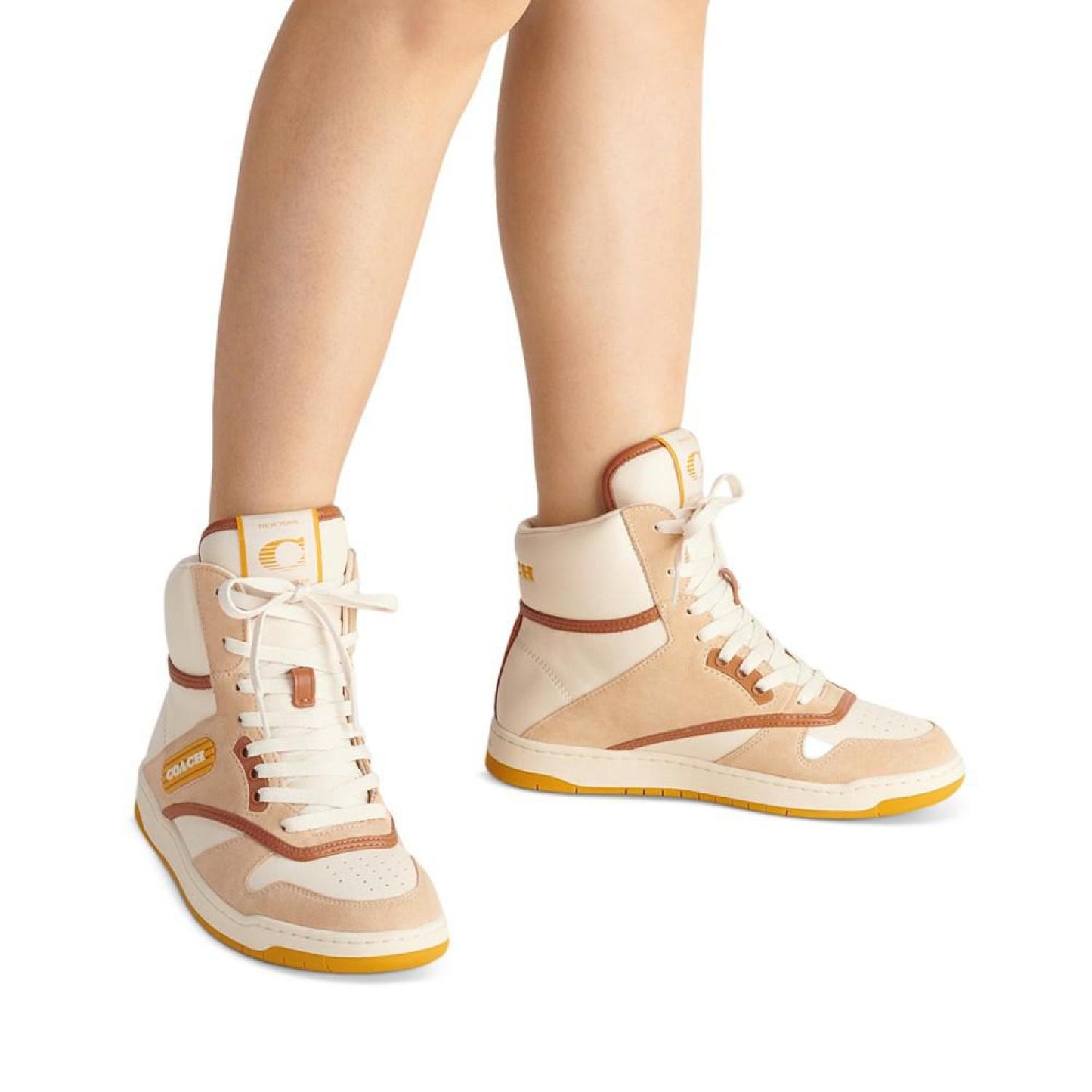 Women's C Puffy Lace Up High Top Sneakers