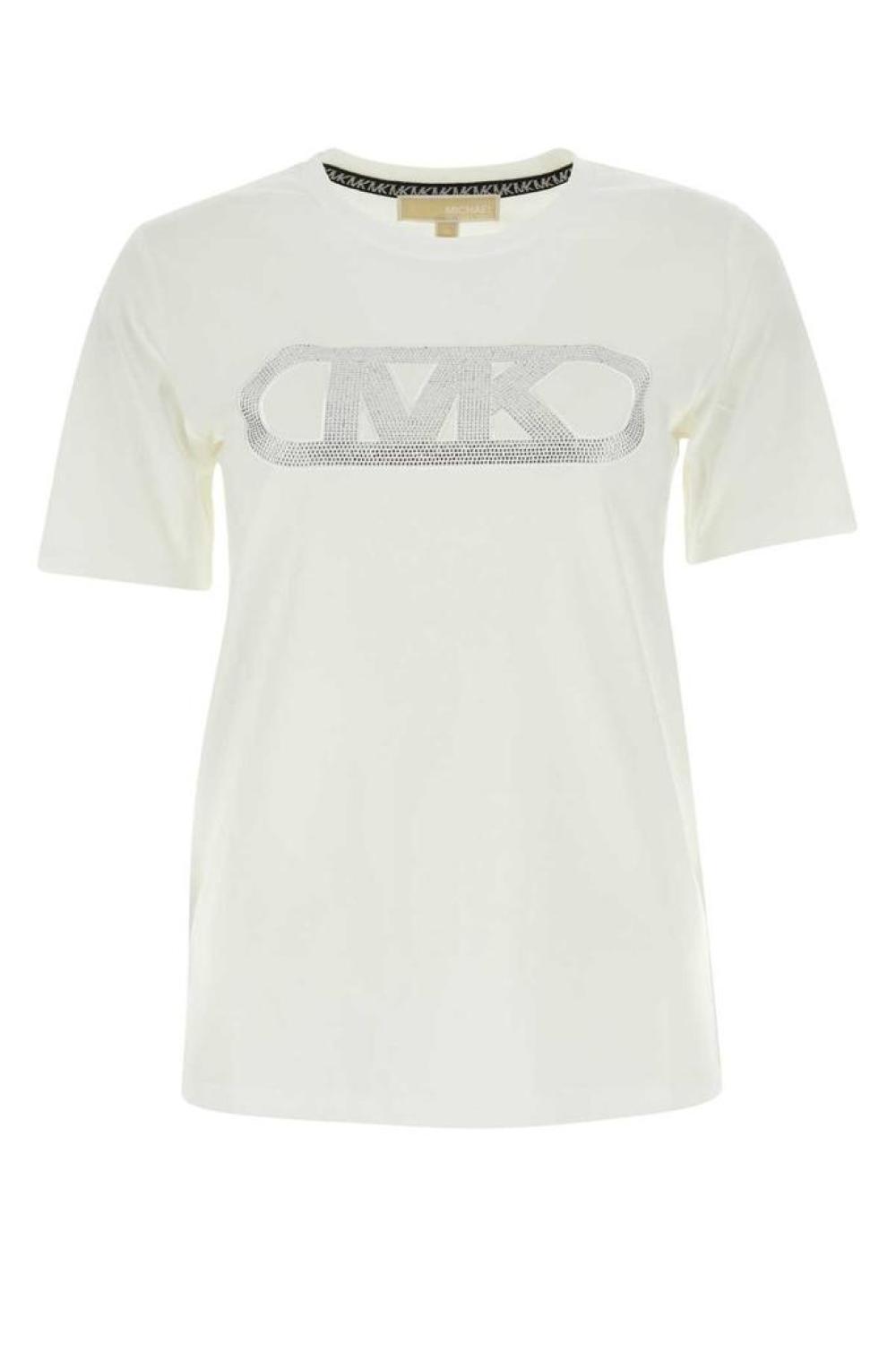 Michael Michael Kors Logo Embellished Crewneck T-Shirt