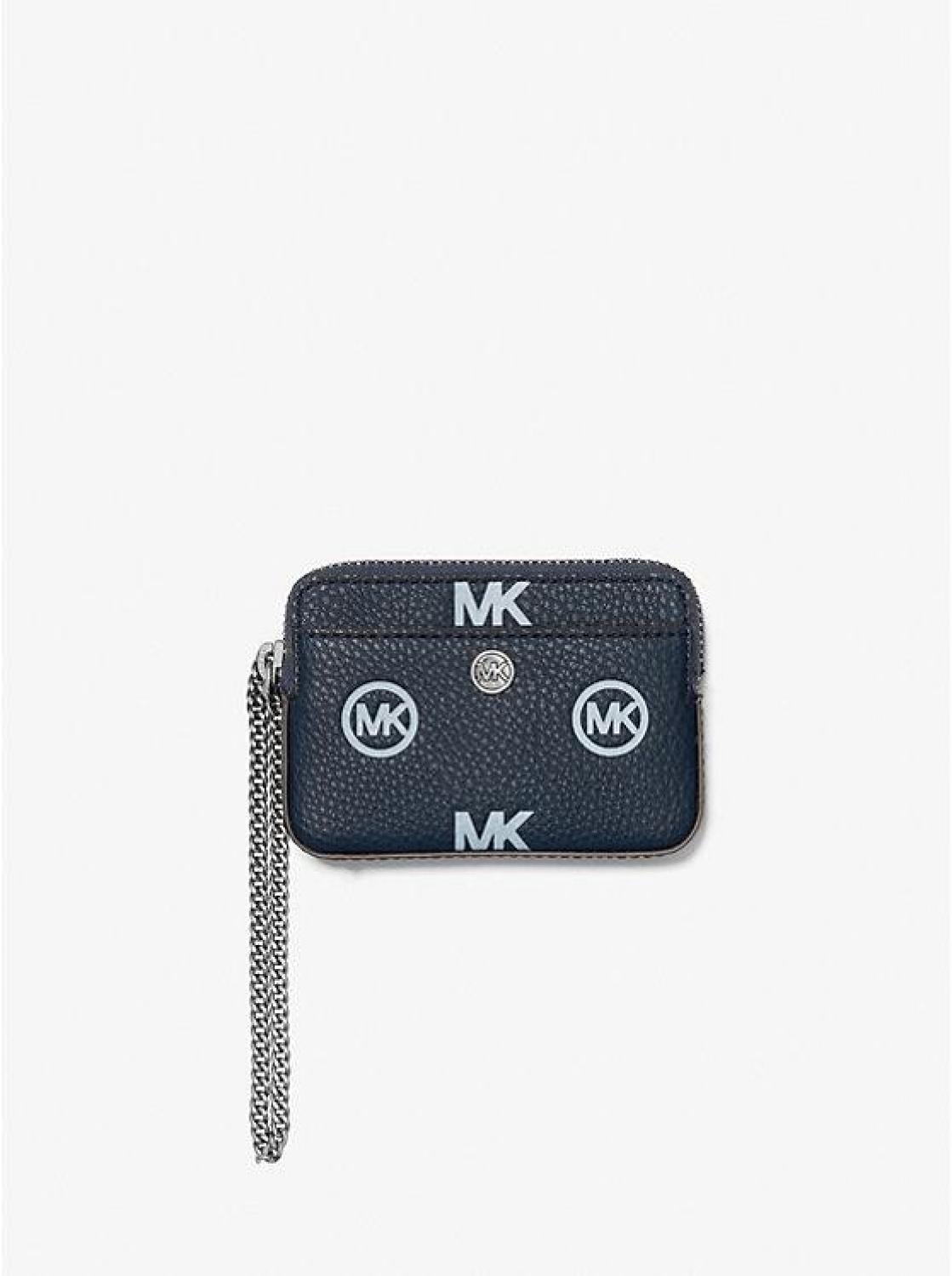 Medium Logo Embossed Chain Card Case