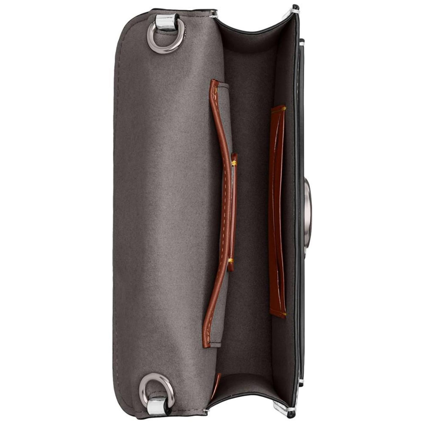 Tabby Metallic Leather Crossbody Wristlet