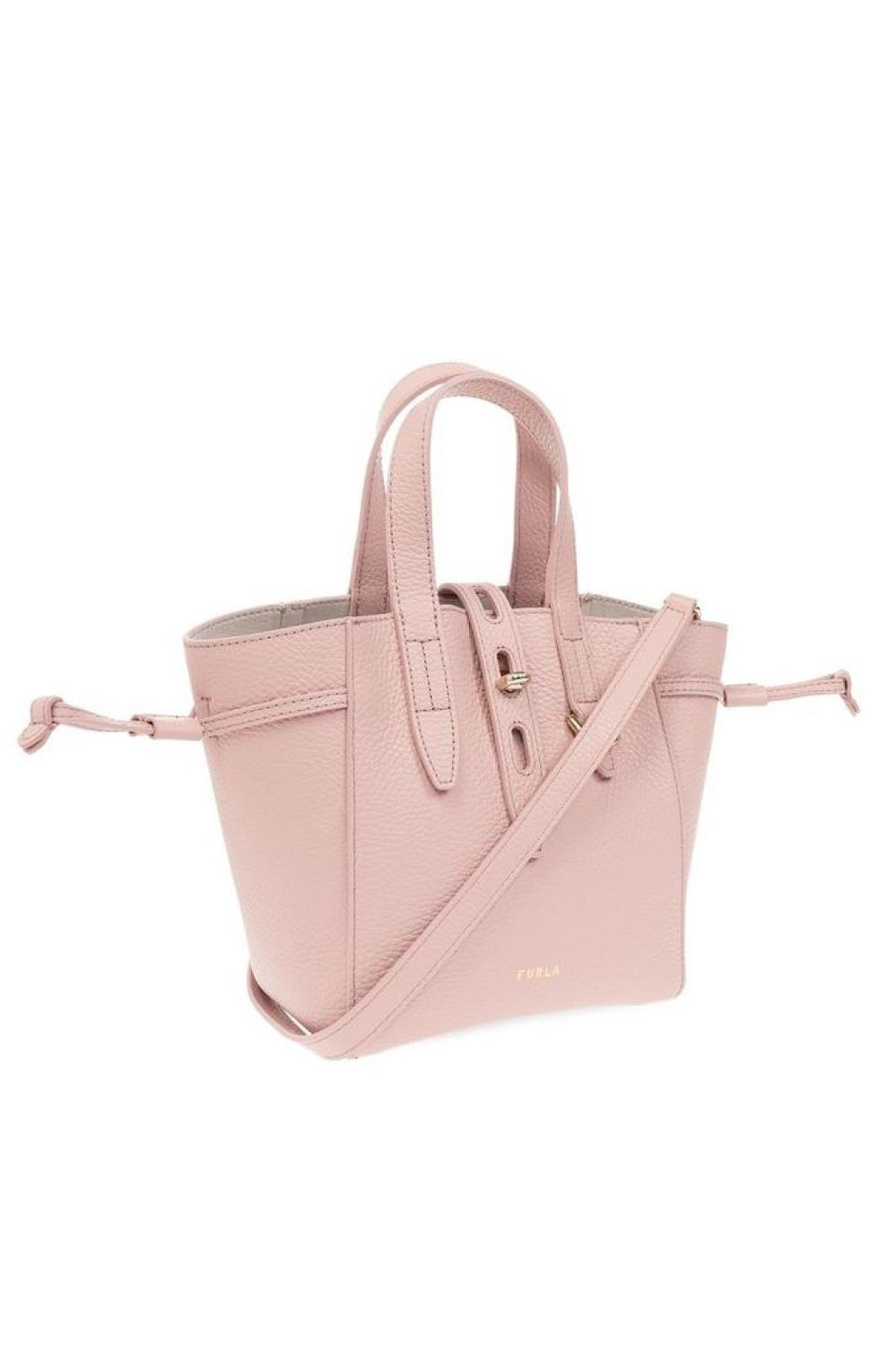 Furla Net Logo Printed Mini Tote Bag