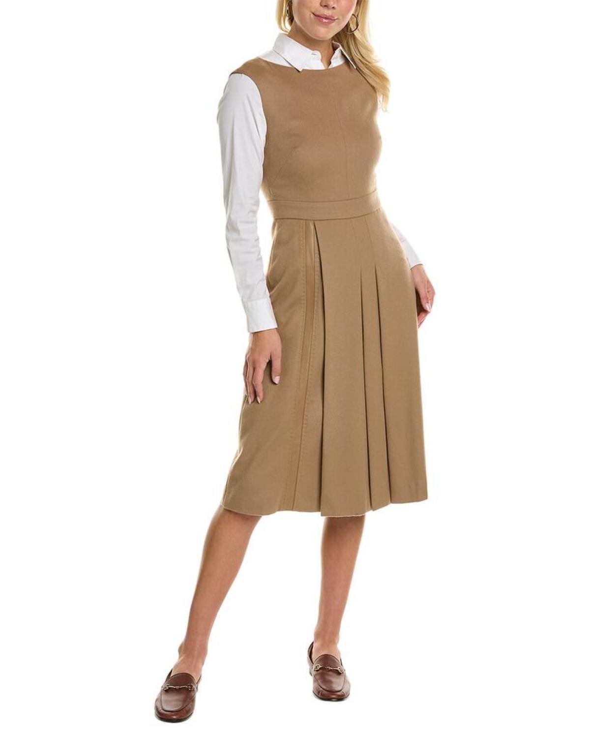blue dress for baby girl Max Mara Studio Cosmo Wool Midi Dress