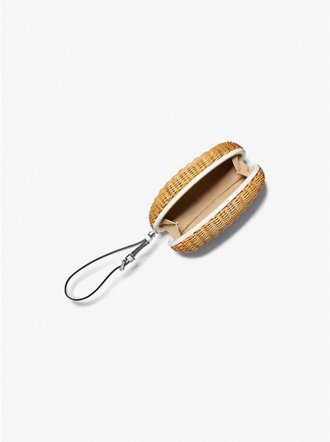 Gramercy Rattan and Leather Minaudie re