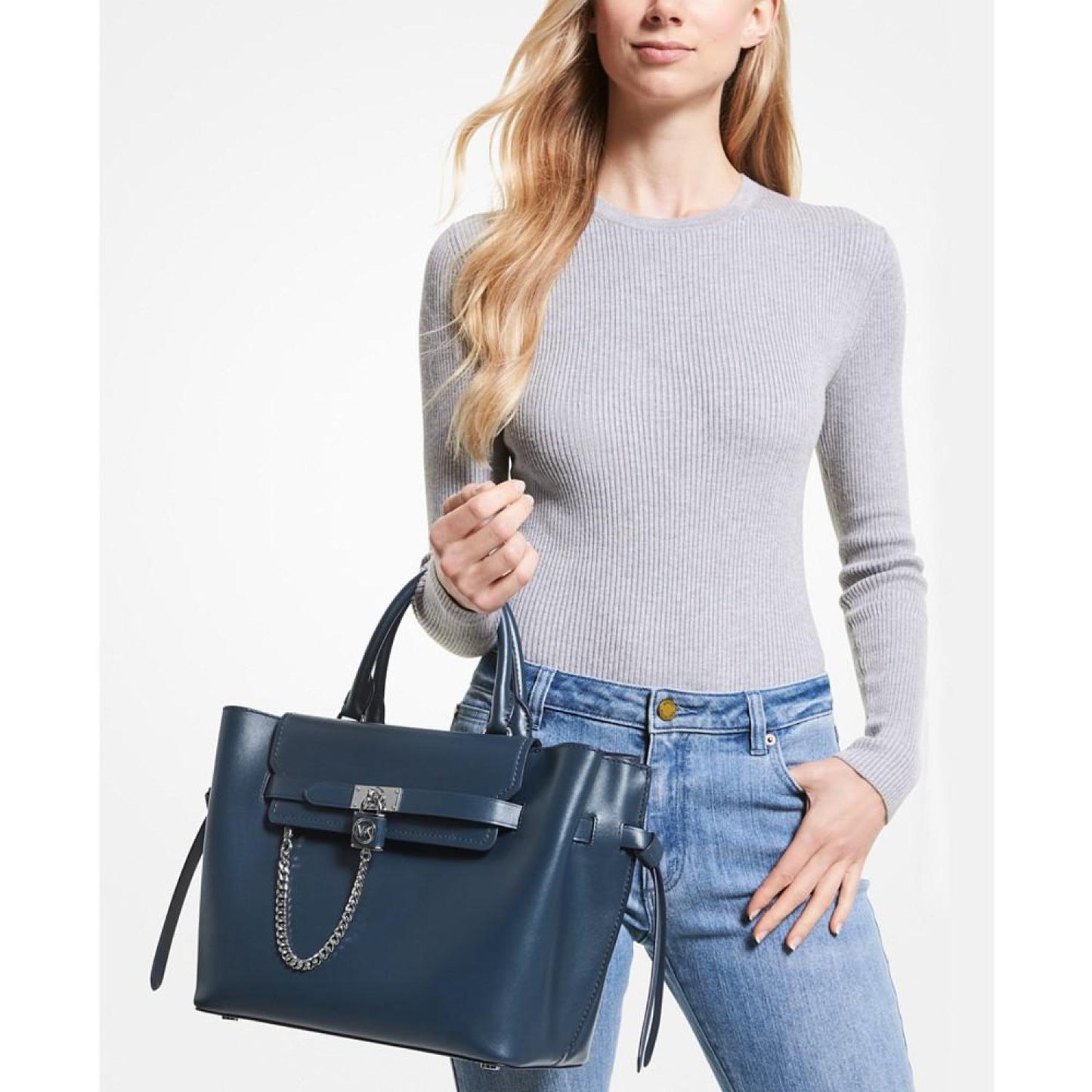 Hamilton Legacy Large Leather Belted Satchel