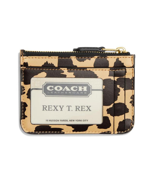 Printed Leather Mini ID Skinny