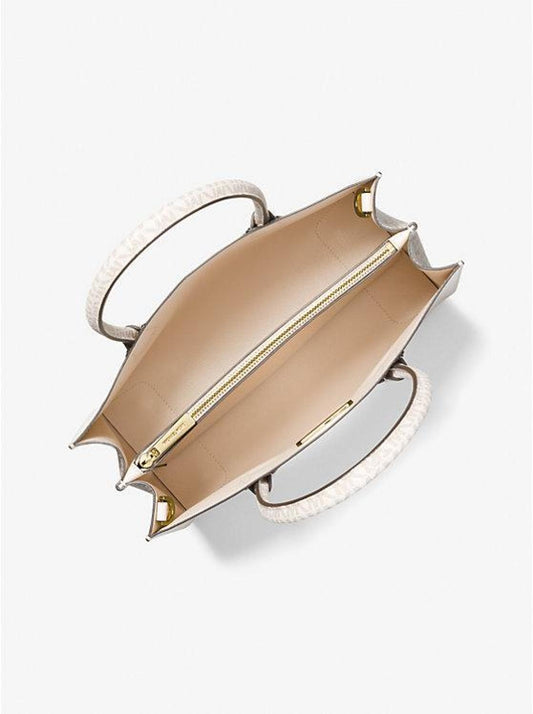 Mercer Large Leather and Signature Logo Accordion Tote Bag