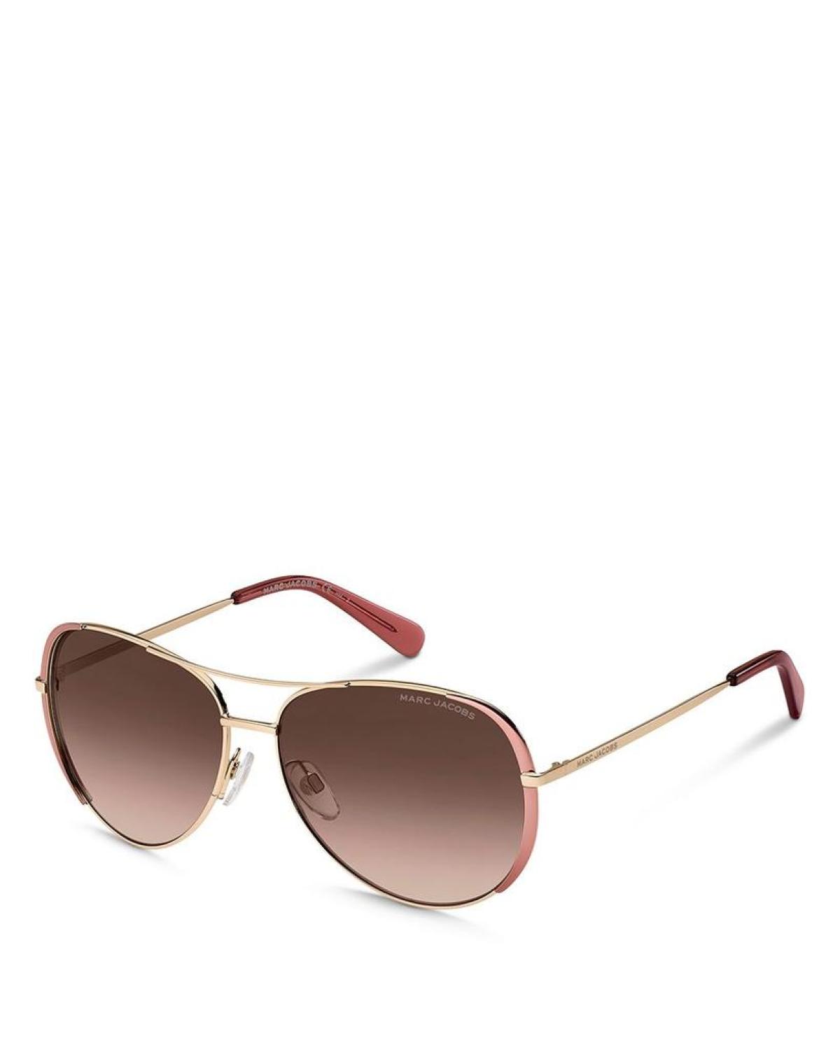 Marc Aviator Sunglasses, 59mm
