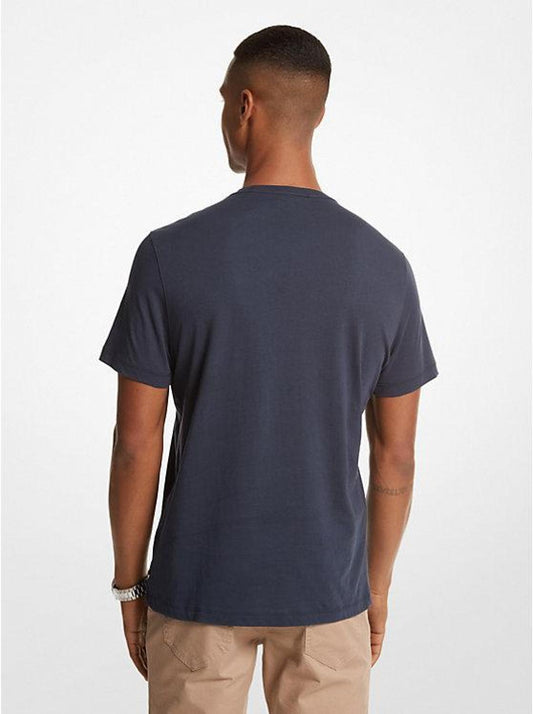 Striped Logo Cotton T-Shirt