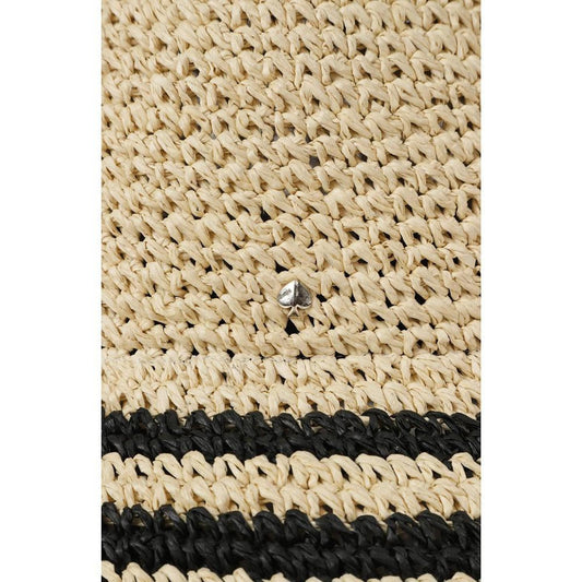 Stripe Crochet Crushable Cloche Hat