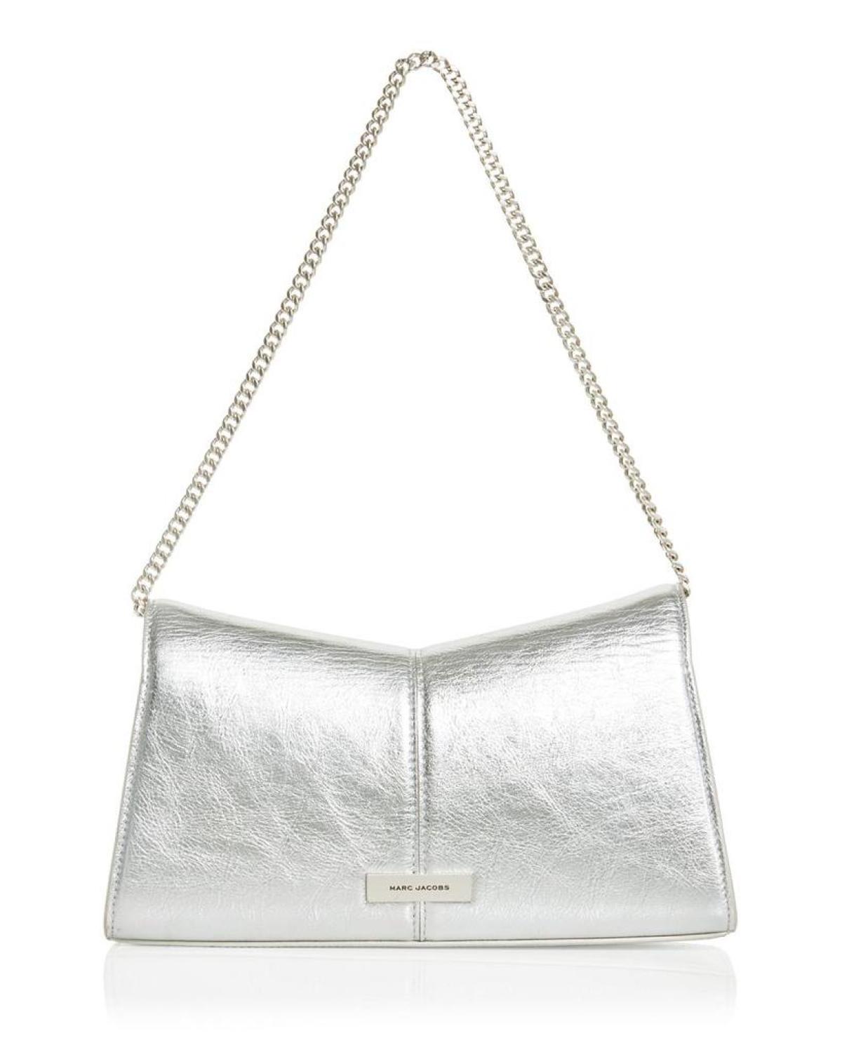The Metallic St. Marc Convertible Leather Clutch