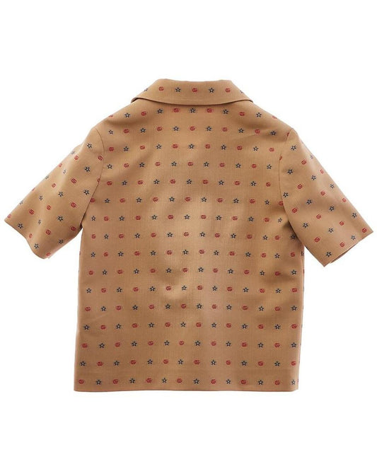 Gucci GG Stars Wool-Blend Shirt