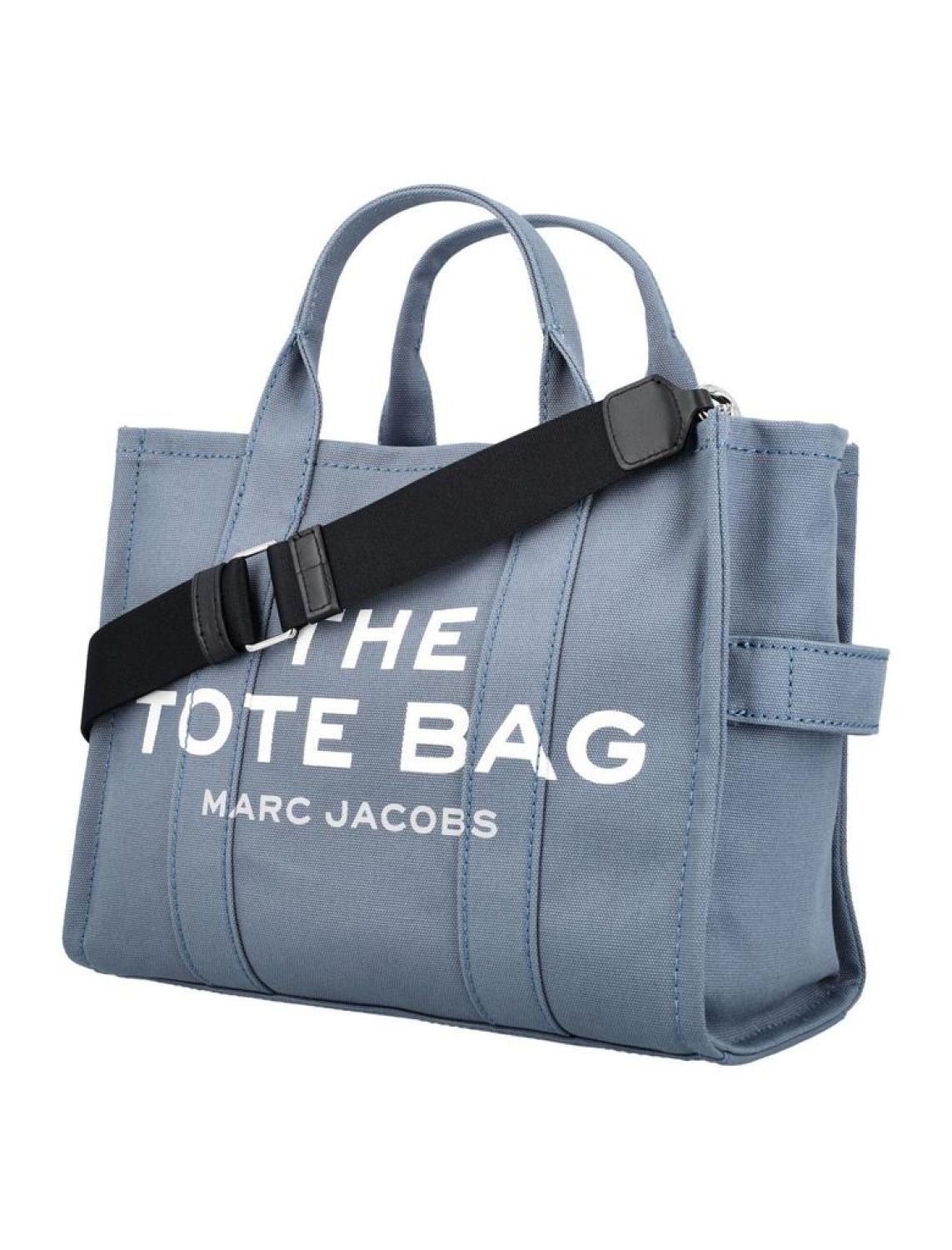 Marc Jacobs Logo Printed Zipped Medium Tote Bag