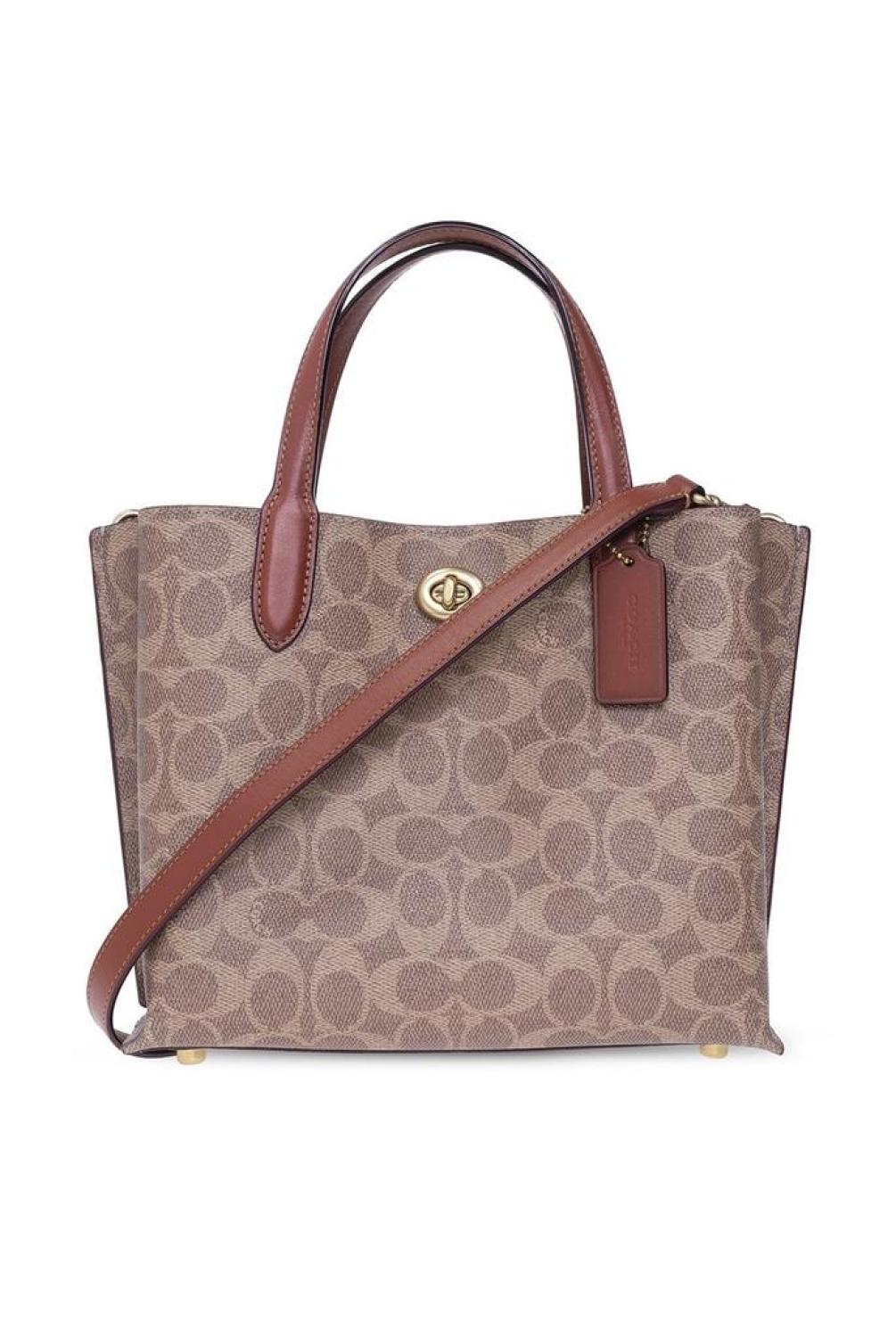 Coach Willow 24 Monogram Pattern Tote Bag