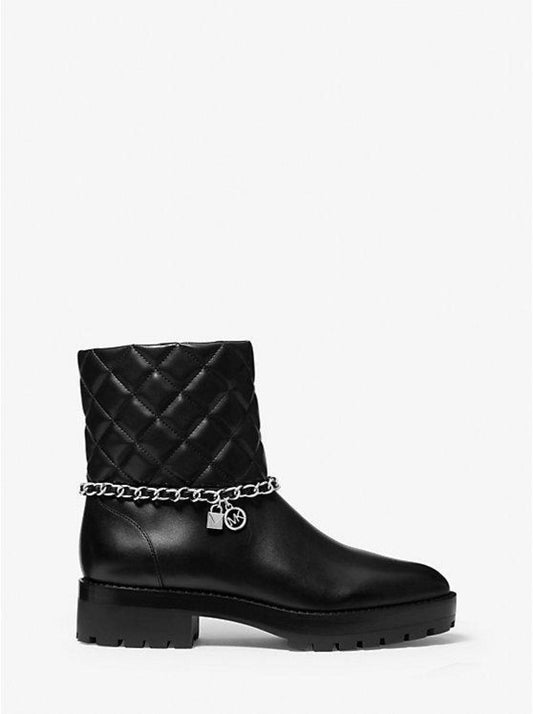 Elsa Quilted Leather Chain Boot