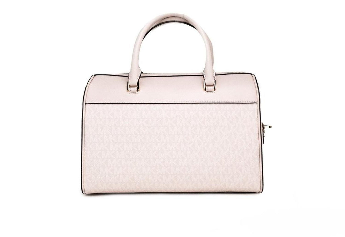 Michael Kors Travel Medium Powder Blush Signature PVC Duffle Crossbody Women's Bag