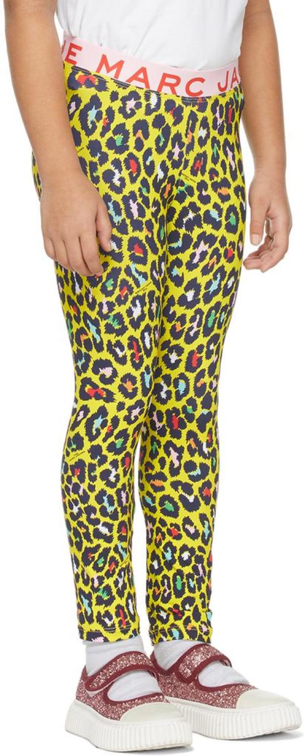 Kids Yellow Cheetah Leggings