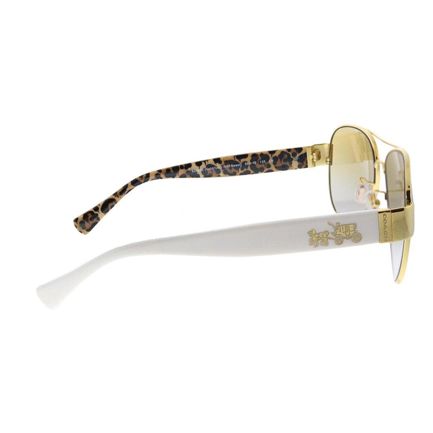 Coach HC 7059 92496E Womens Pilot Sunglasses