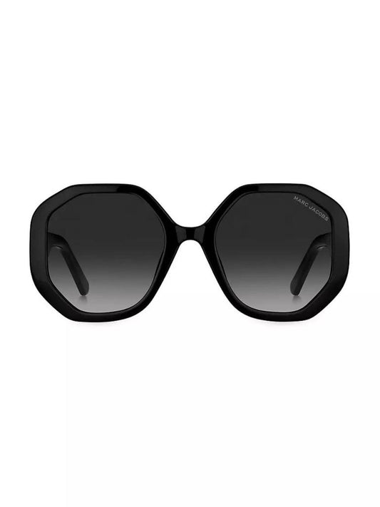 53MM Geometric Logo Sunglasses
