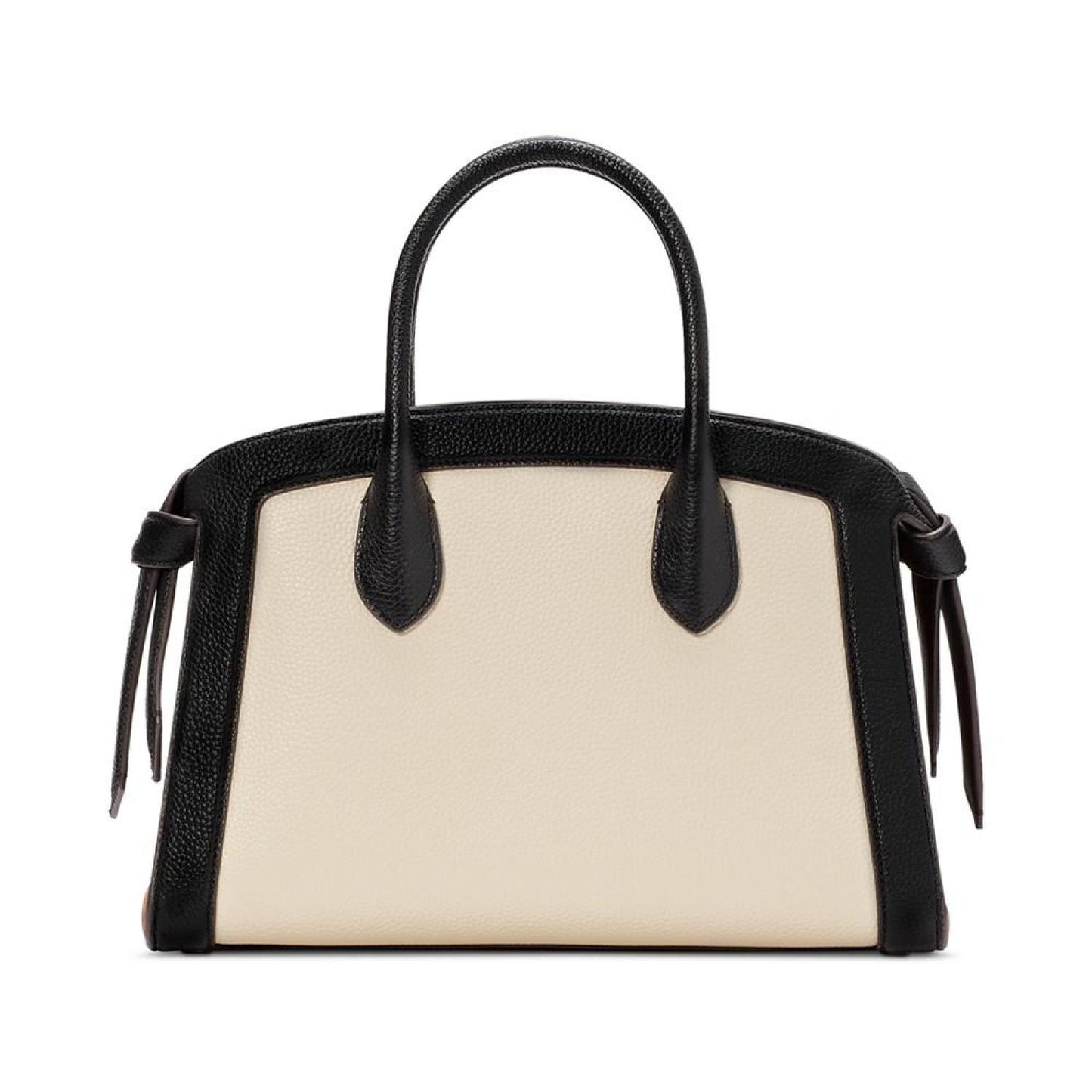 Knott Colorblocked Pebbled Leather Medium Zip Top Satchel