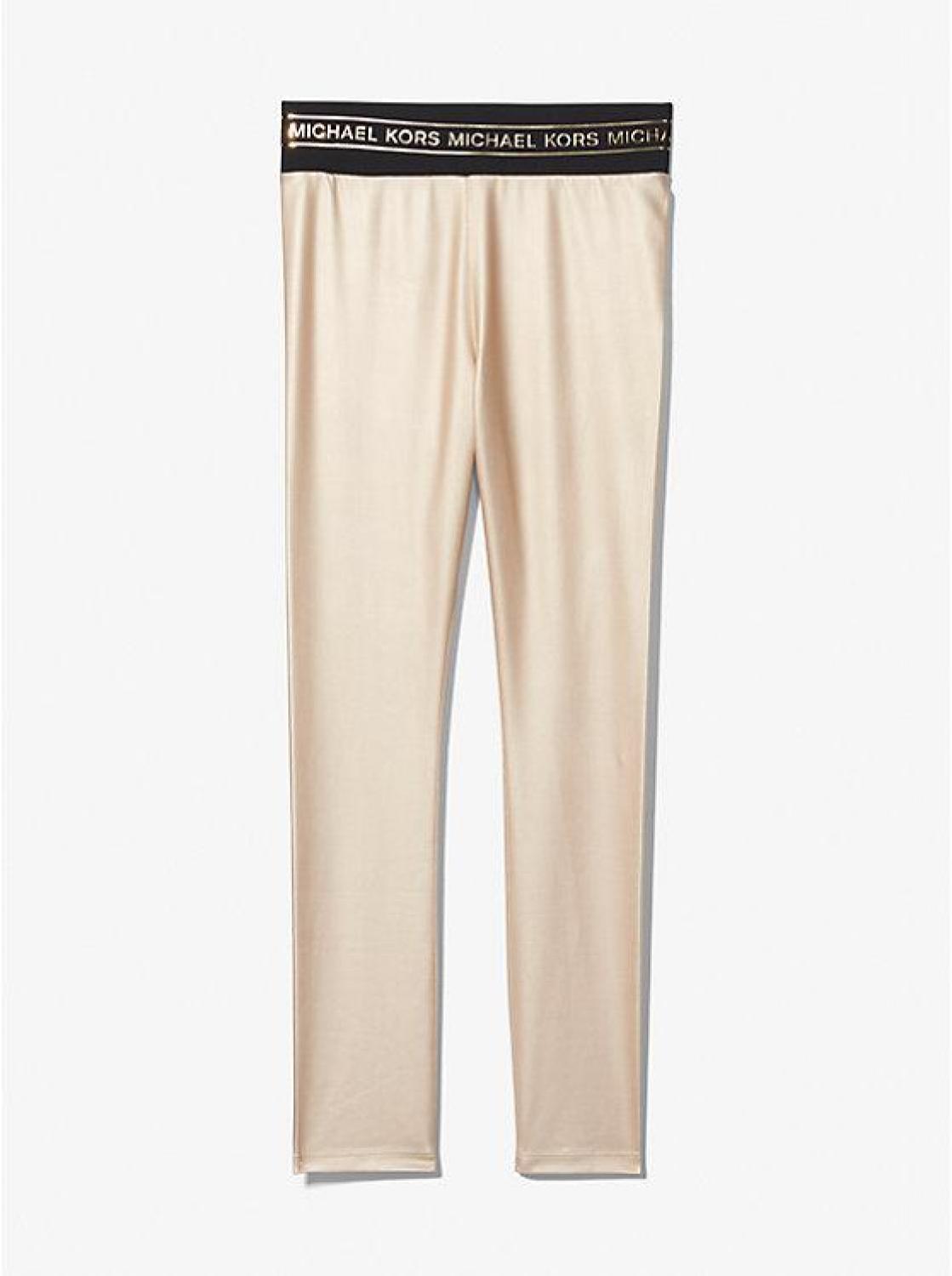 Logo Tape Lamé Leggings