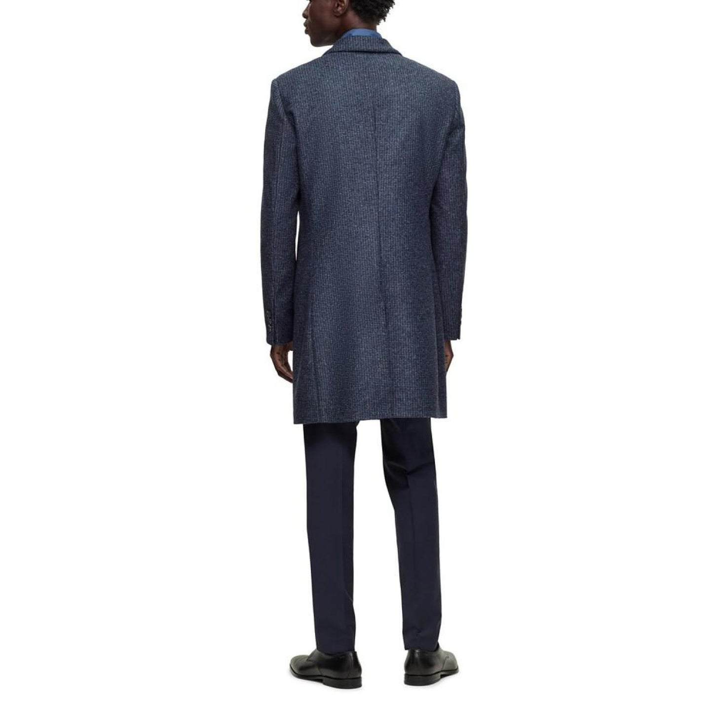 Men's Patterned Slim-Fit Formal Coat