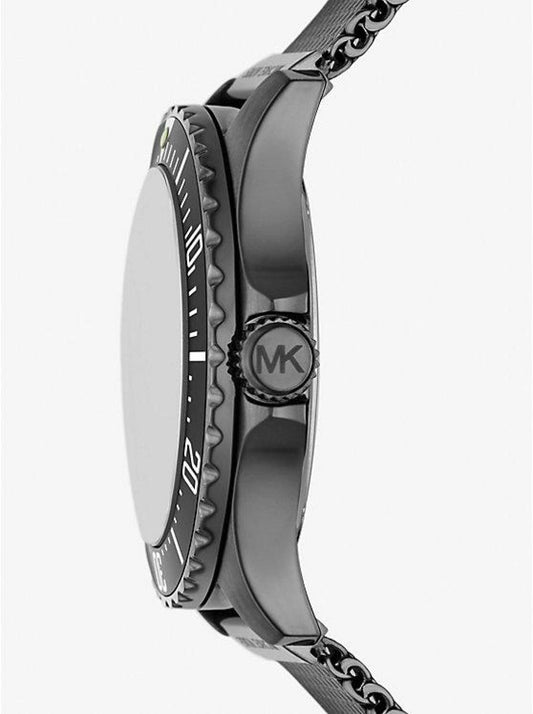 Oversized Slim Everest Gunmetal Mesh Watch