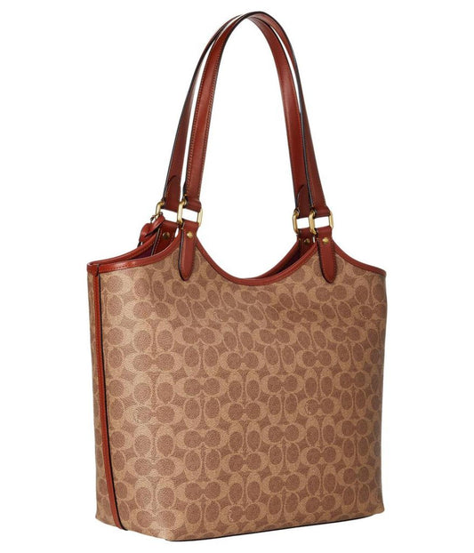 Coated Canvas Signature Day Tote