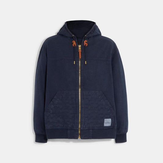 Coach Outlet Hooded Zip Up Jacket