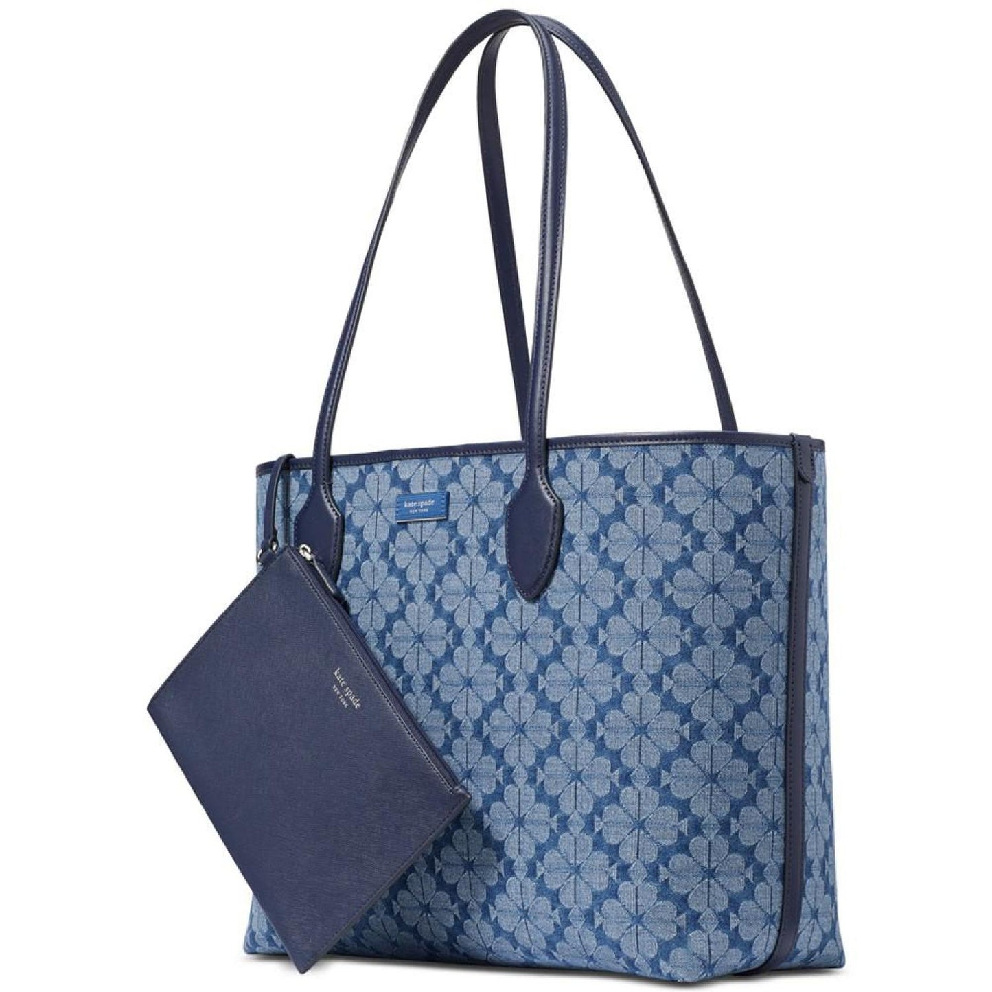 Spade Flower Jacquard Denim Bleecker Medium Tote