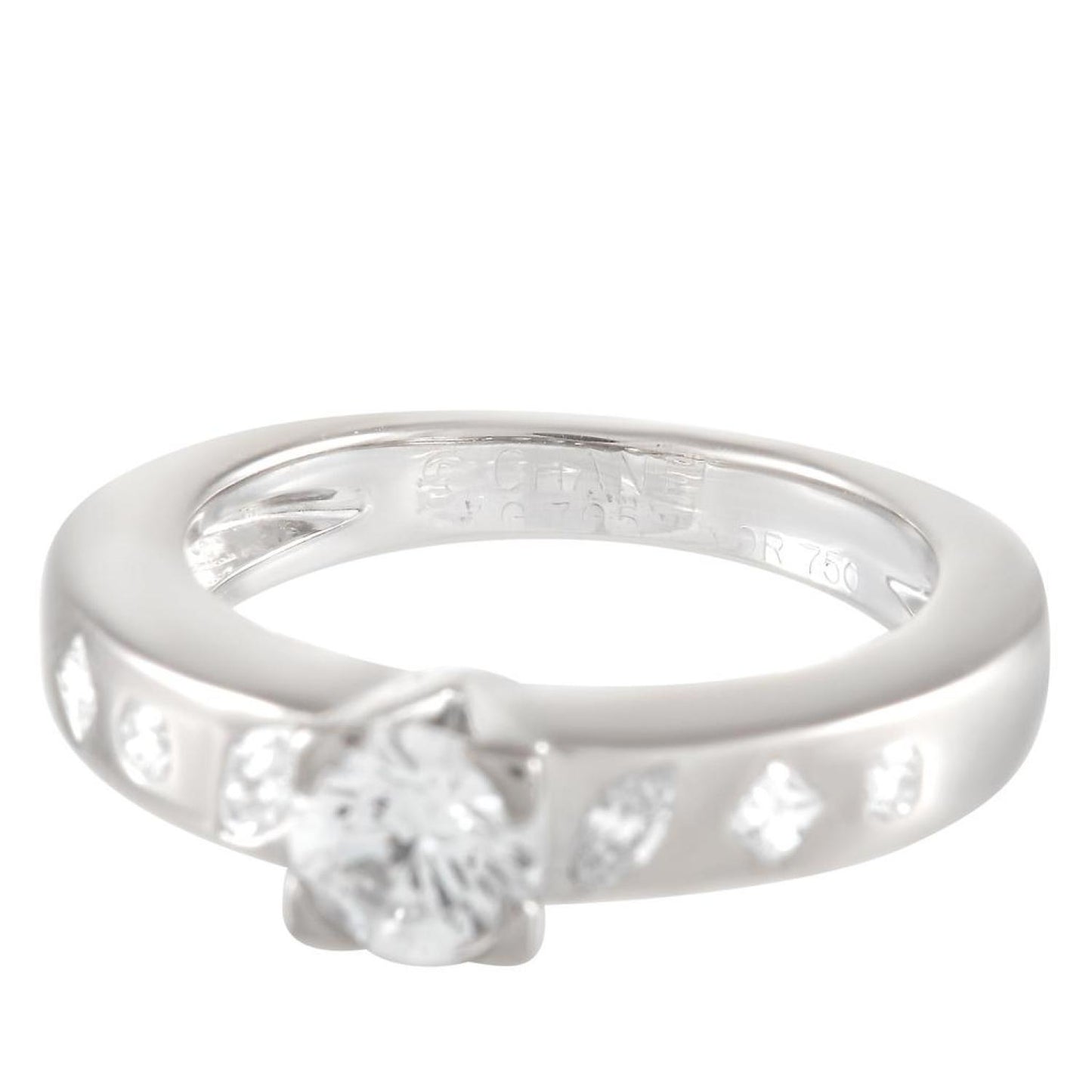 Chanel 18K White Gold 0.78 ct Diamond Ring