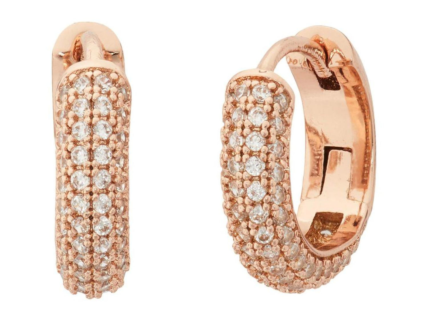 Brilliant Statements Pave Mini Huggies Earrings
