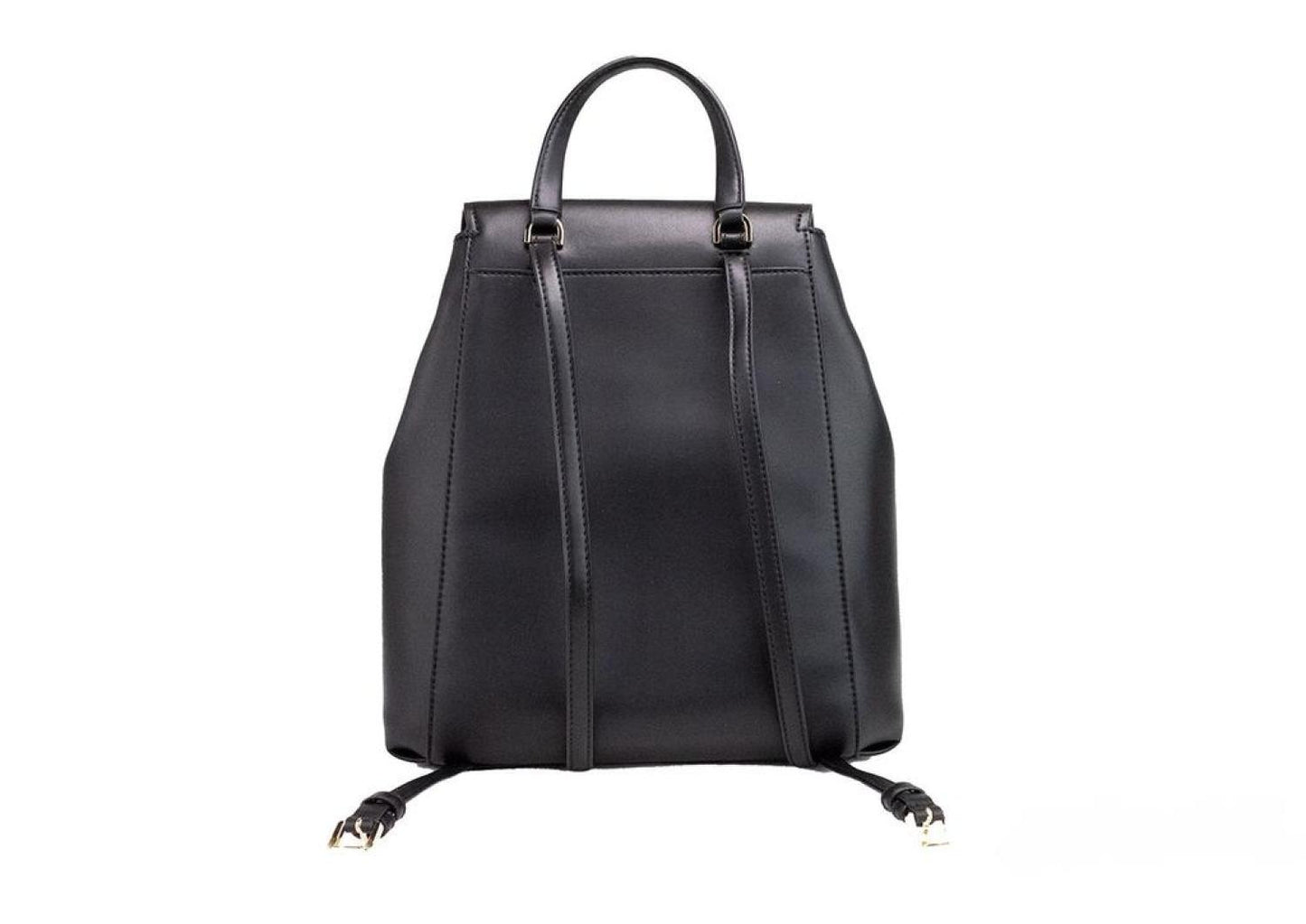 Michael Kors Phoebe Medium Smooth Leather Drawstring Flap Backpack Women's Bookbag