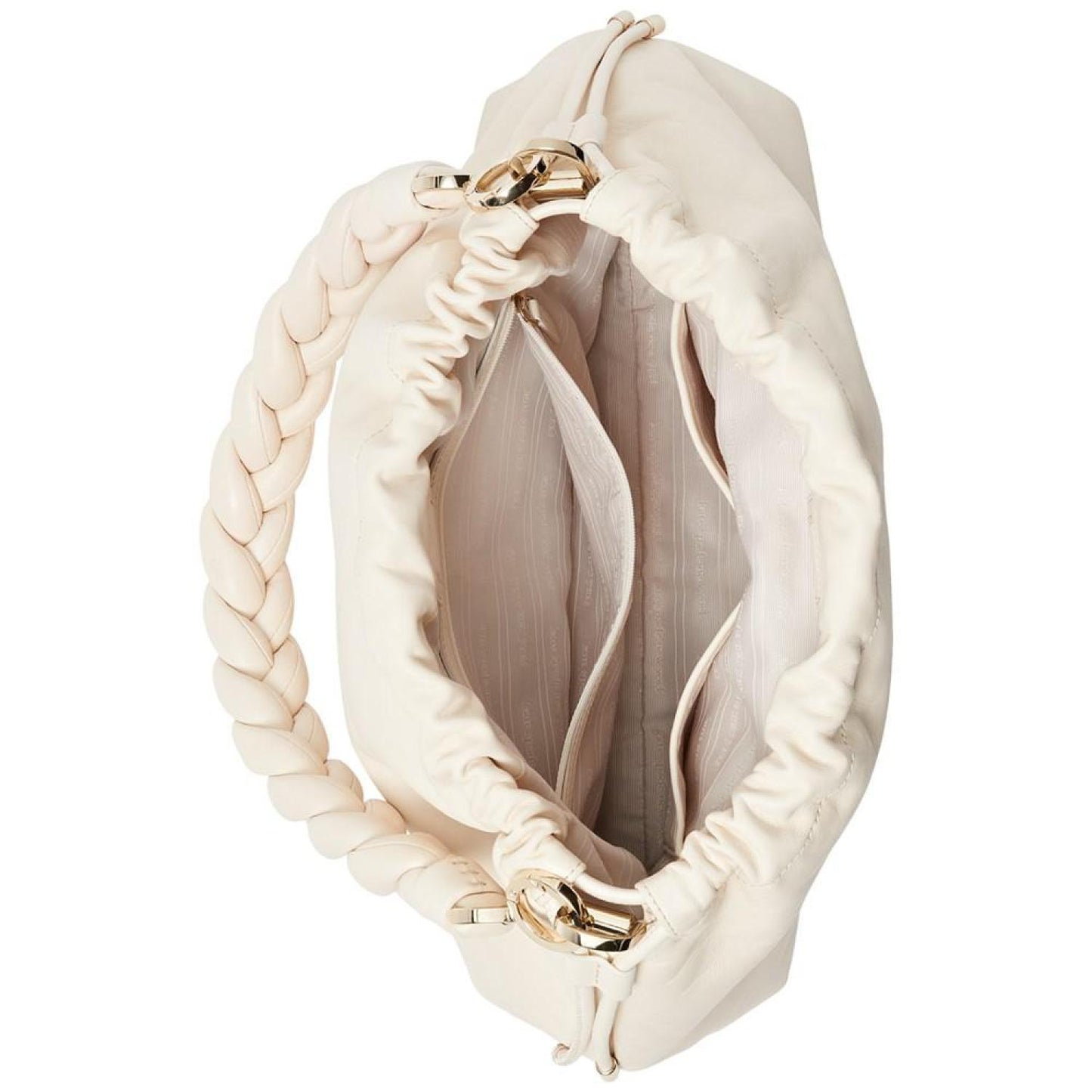 Meringue Smooth Nappa Leather Large Shoulder Bag