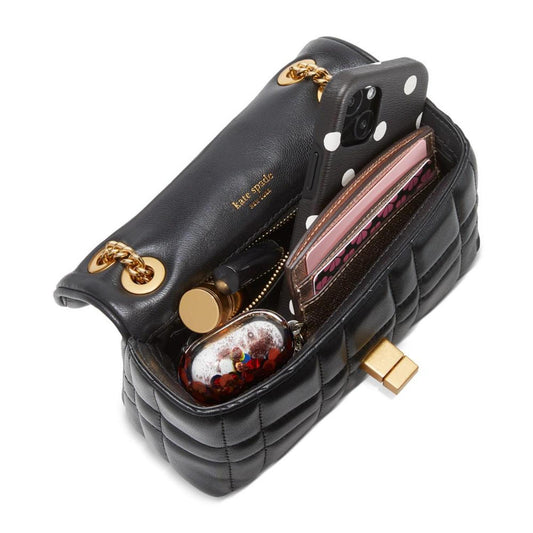 Evelyn Quilted Leather Small Shoulder Crossbody