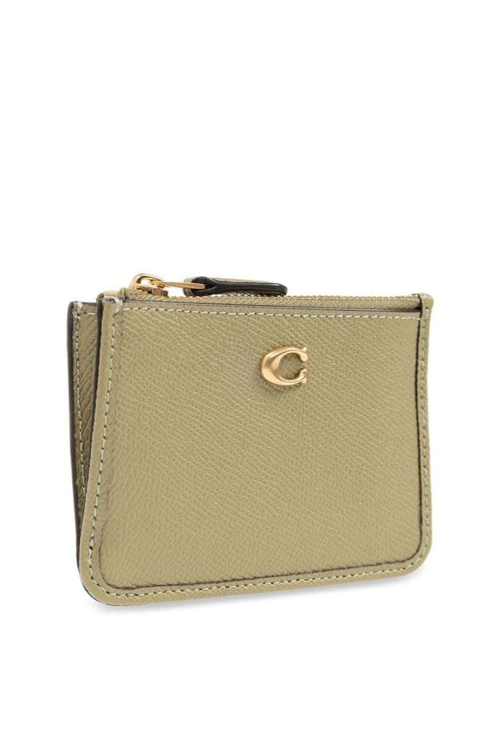 Coach Logo Plaque Mini Card Case
