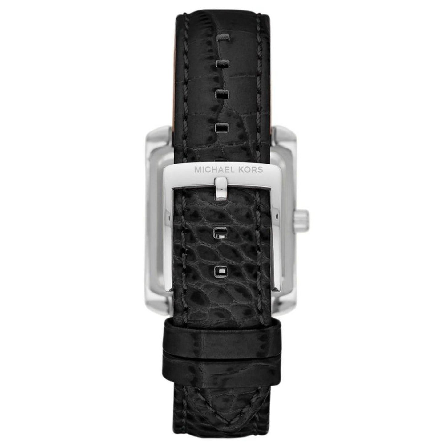 Women's Emery Three-Hand Black Genuine Leather Strap Watch 33mm