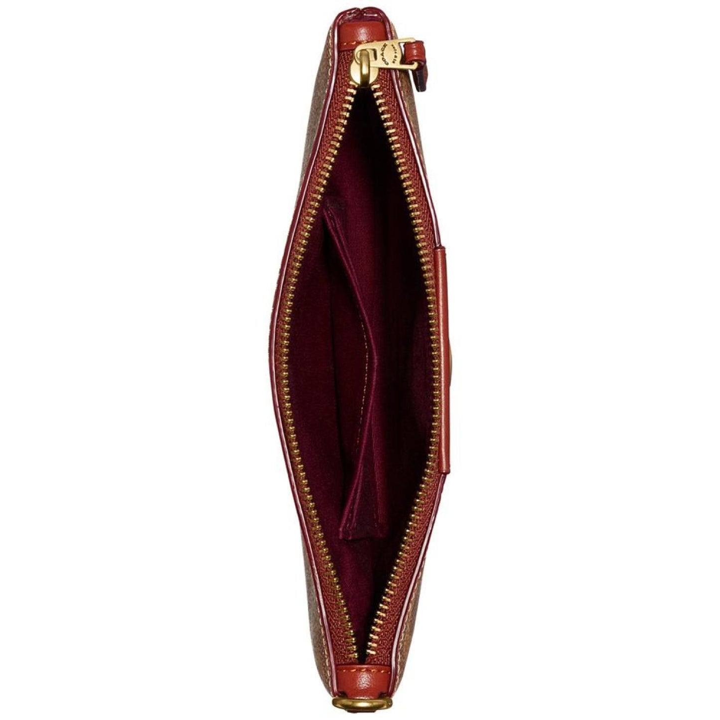 Signature Coated Canvas Small Zip-Top Wristlet