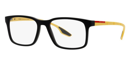 Prada Men's PS-01LV-08W1O1 Linea Rossa 54mm Black Rubber Opticals