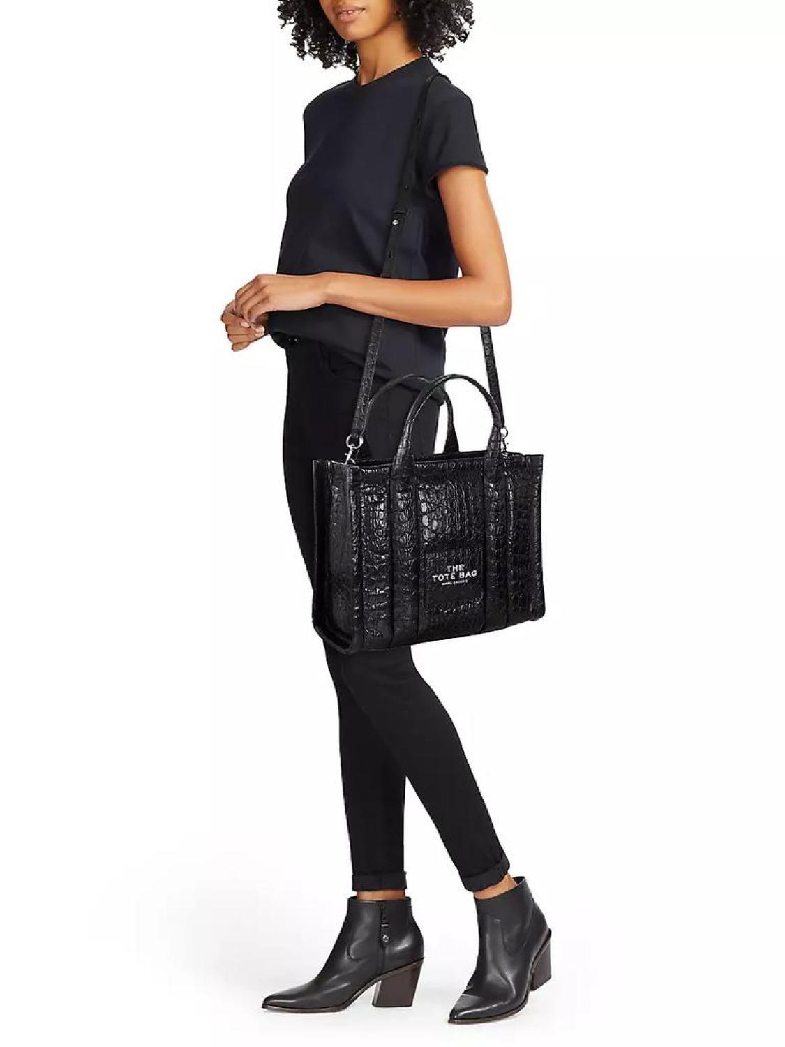The Croc-Embossed Medium Tote