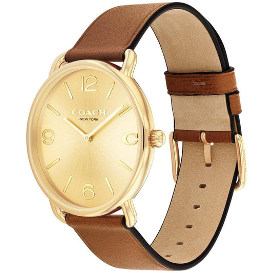Unisex Elliot Saddle Leather Strap Watch, 40mm