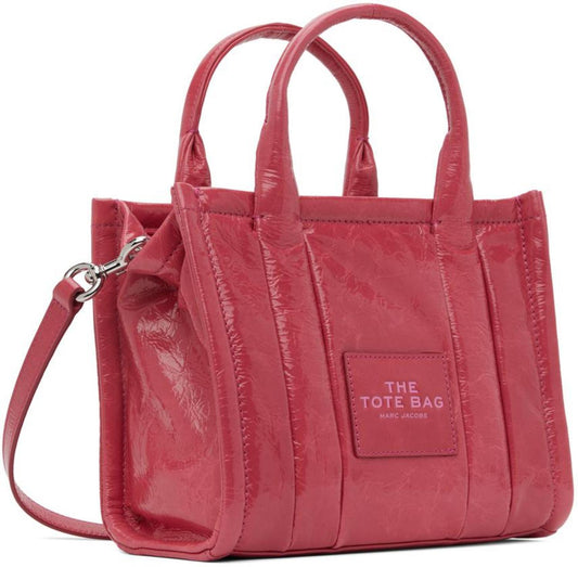 Pink 'The Shiny Crinkle Small' Tote