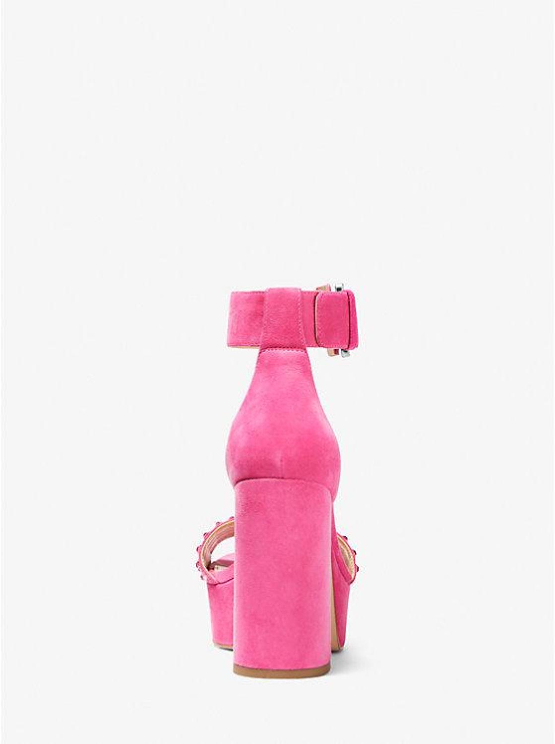 Tara Embellished Suede Platform Sandal