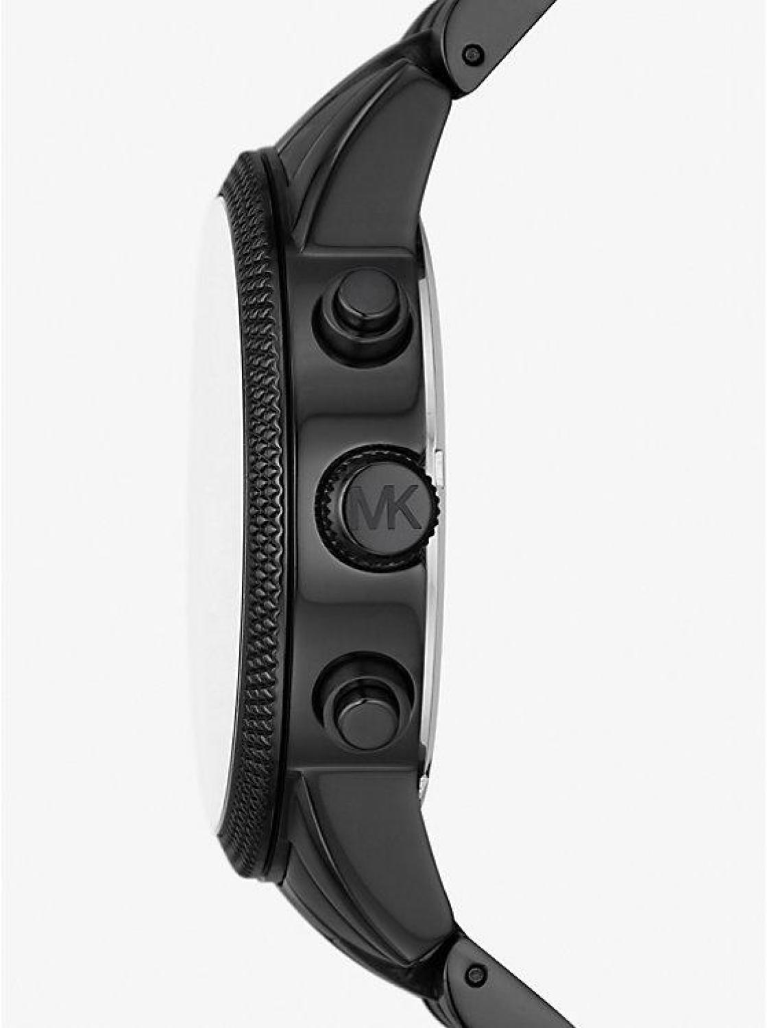 Oversized Hutton Black-Tone Watch