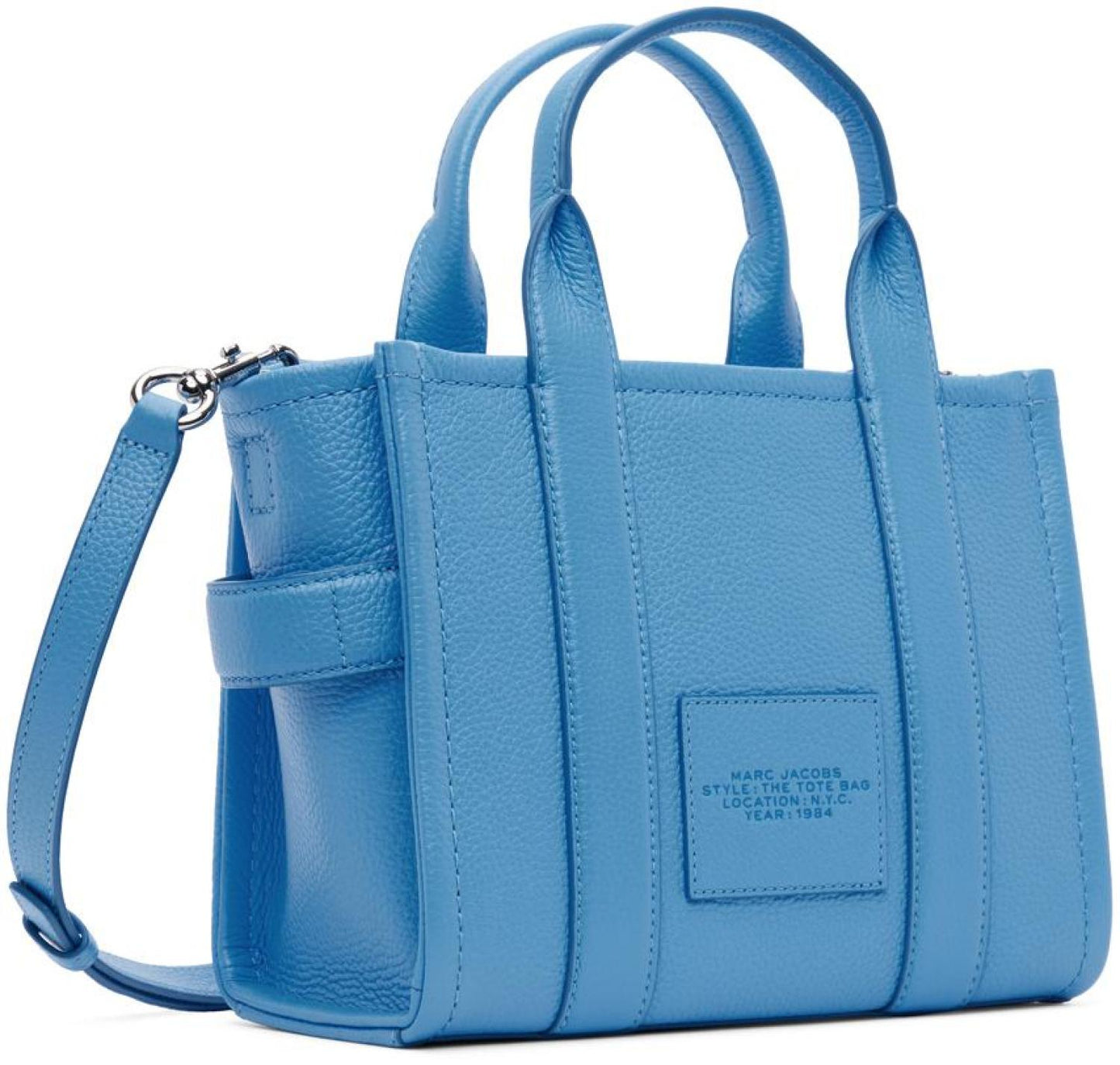 Blue 'The Leather Small' Tote